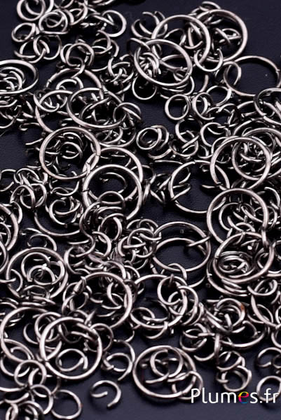 Anelli di joinction - diam. 10 mm - argentato nero